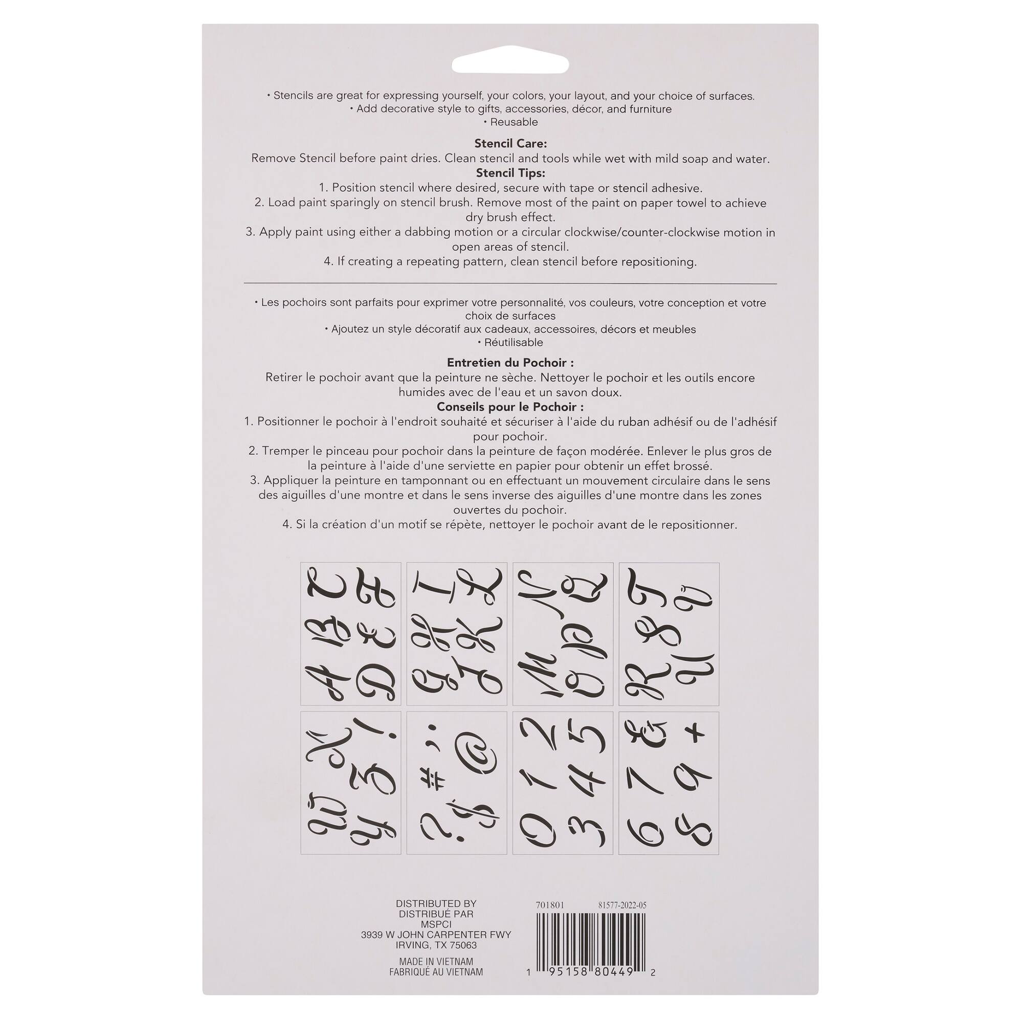 3" Cursive Alphabet Stencils by Craft Smart®